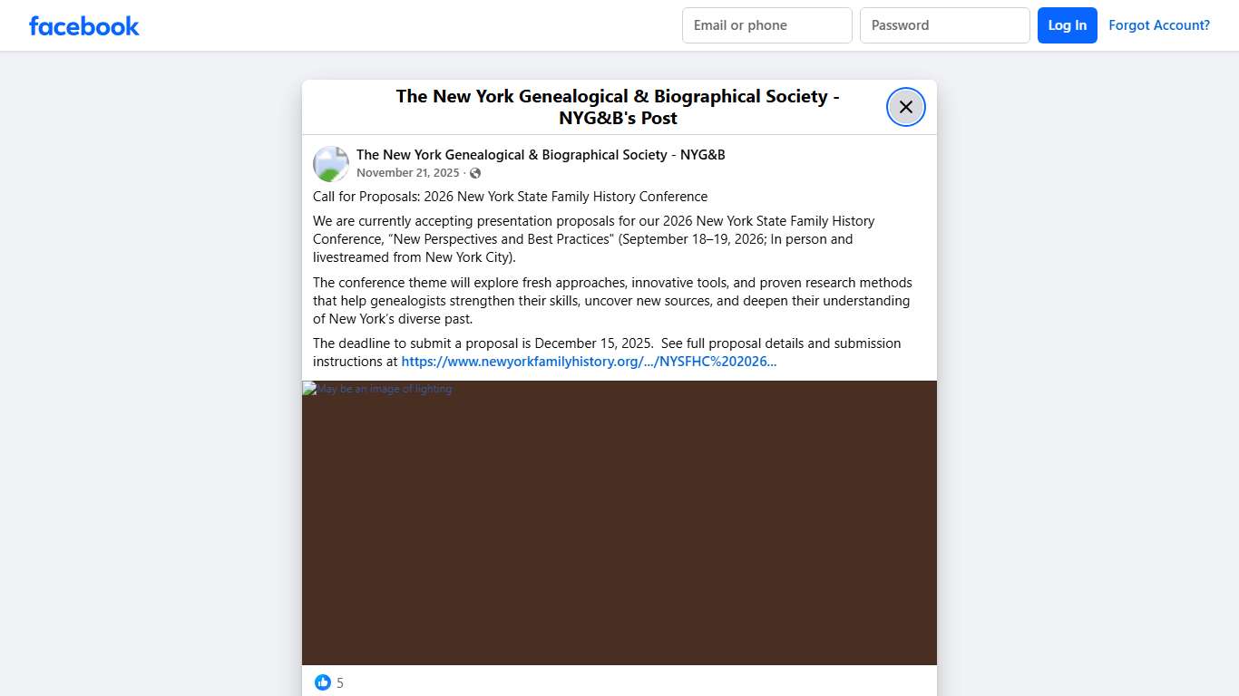 ... - The New York Genealogical & Biographical Society - NYG&B Facebook